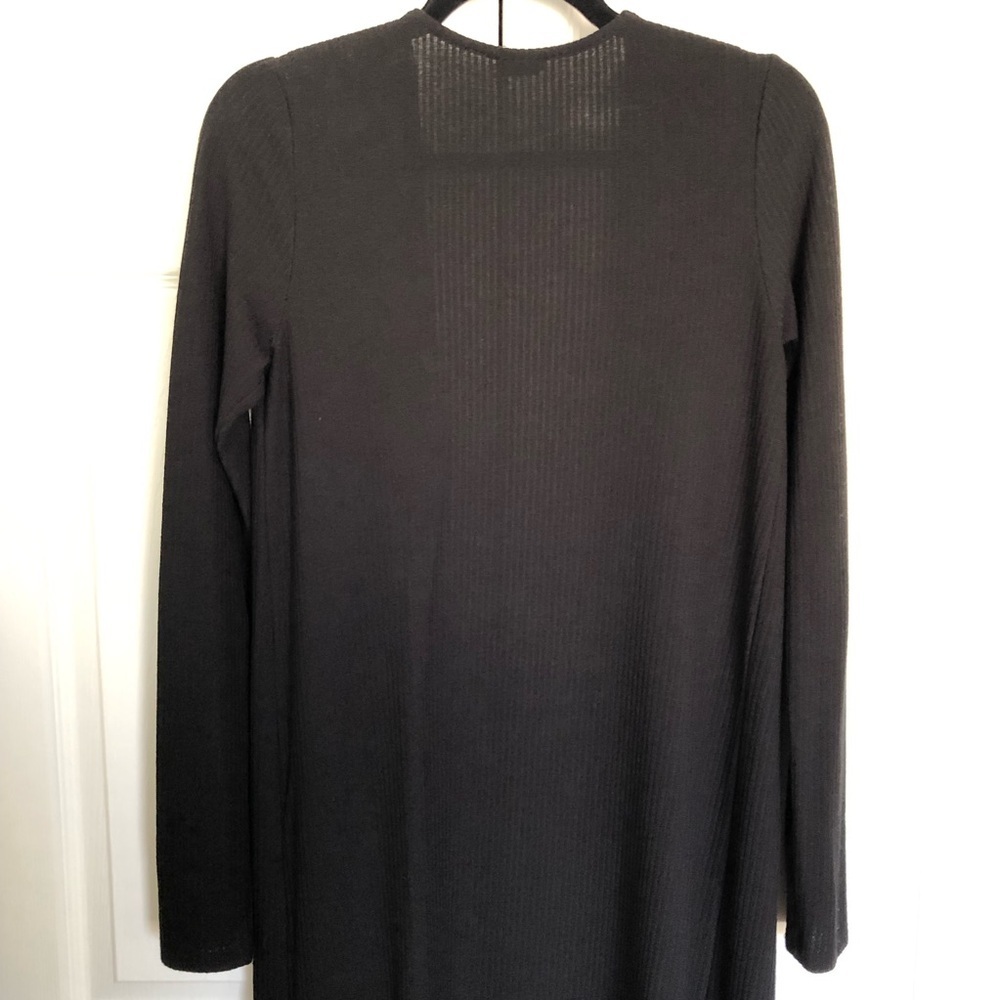 Blanc Black Midi Ribbed Jacket Size M - Picture 9 of 9